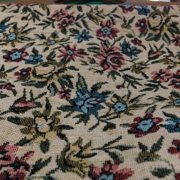 Vintage EATON Tapestry Floral Tote bag cottagecore - Picture 8 of 11